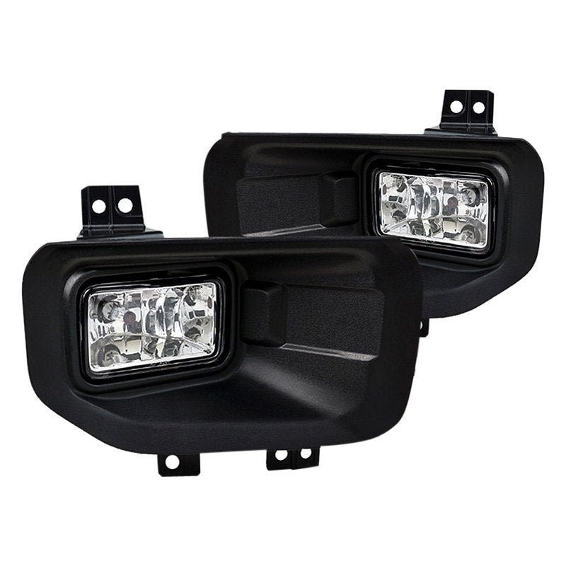 104.00 Spec-D Fog Lights Ford F150 (2015-2017) Chrome Housing / Clear Lens - LED or OEM Lights - Redline360