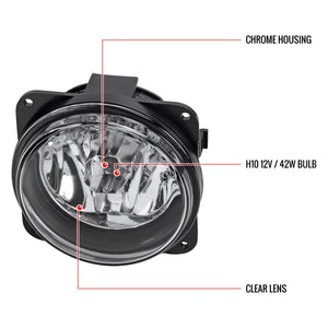 57.00 Spec-D OEM Fog Lights Lincoln LS (2002) Chrome Housing - Clear or Smoke Lens - Redline360