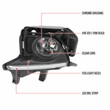 Load image into Gallery viewer, 108.00 Spec-D OEM Fog Lights Toyota Highlander (14-16) Chrome Housing / Clear Lens - w/ or w/o LED Light Strip - Redline360 Alternate Image