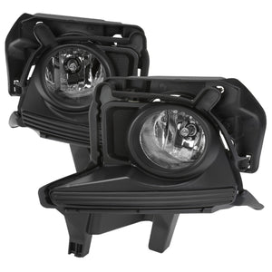 108.00 Spec-D OEM Fog Lights Toyota Highlander (14-16) Chrome Housing / Clear Lens - w/ or w/o LED Light Strip - Redline360