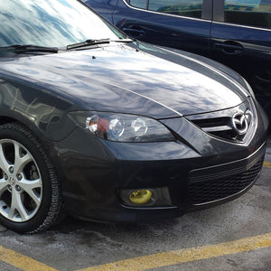 65.00 Spec-D OEM Fog Lights Mazda 3 Sedan (2007-2009) Chrome Housing - Clear or Yellow Lens - Redline360