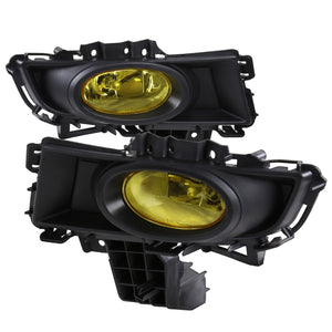 65.00 Spec-D OEM Fog Lights Mazda 3 Sedan (2007-2009) Chrome Housing - Clear or Yellow Lens - Redline360