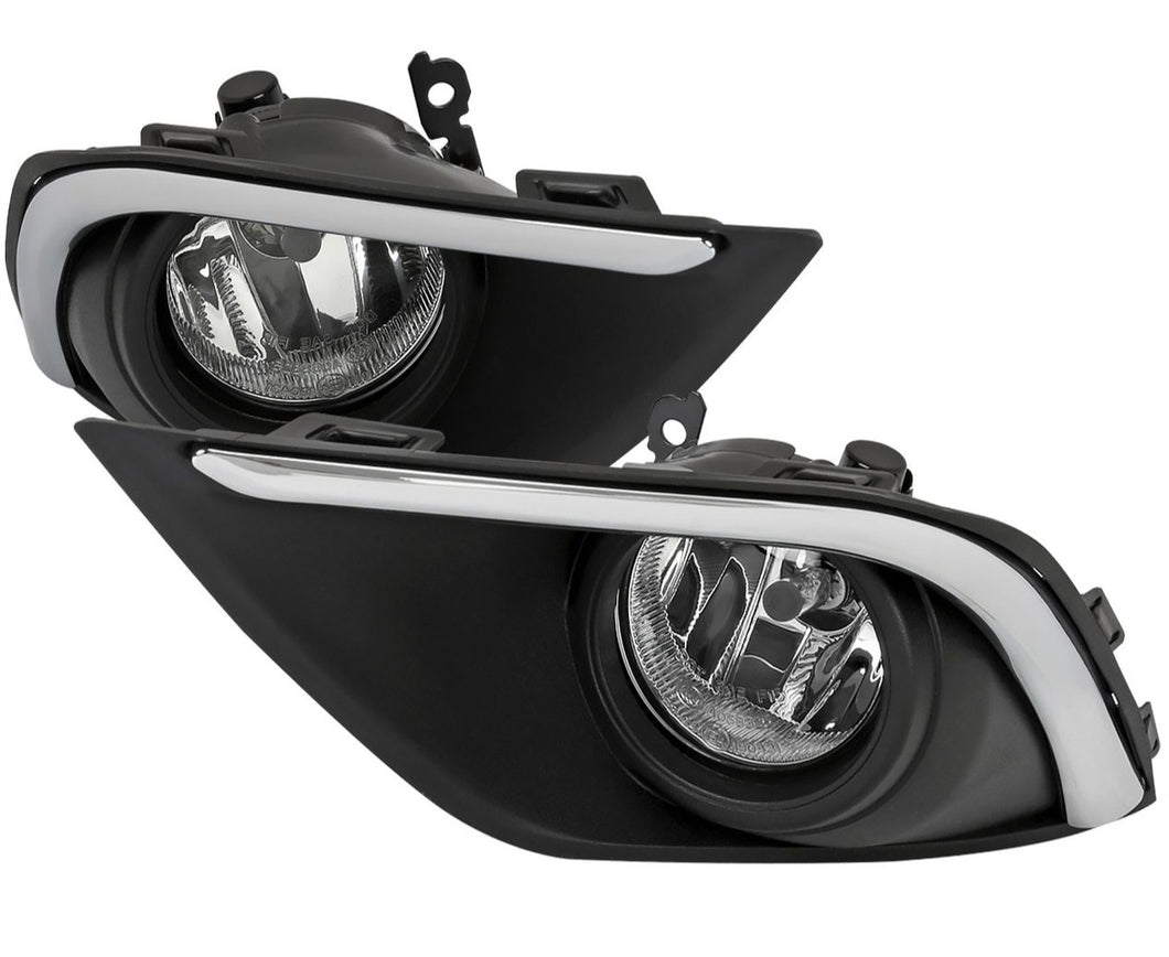 77.00 Spec-D OEM Fog Lights Mitsubishi Outlander (2016-2020) Chrome Housing - Clear Lens - Redline360