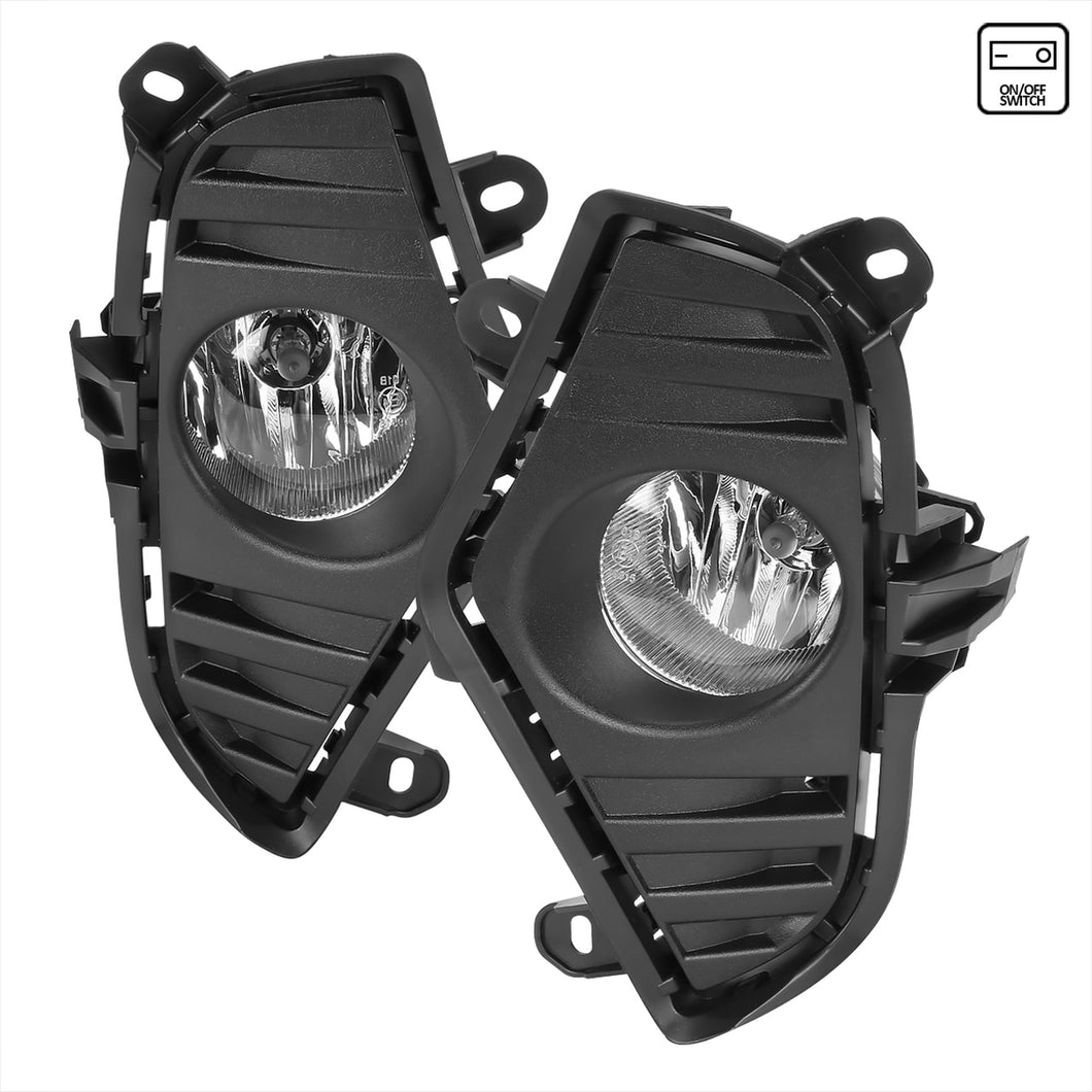 70.00 Spec-D OEM Fog Lights Toyota RAV4 (2019-2020) Chrome Housing - Clear Lens - Redline360