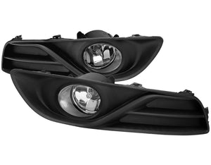 68.00 Spec-D OEM Fog Lights Nissan Sentra (2013-2015) Chrome Housing - Clear Lens - Redline360