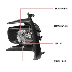 78.00 Spec-D OEM Fog Lights Toyota Sienna (18-19) Chrome Housing - Clear Lens - Redline360