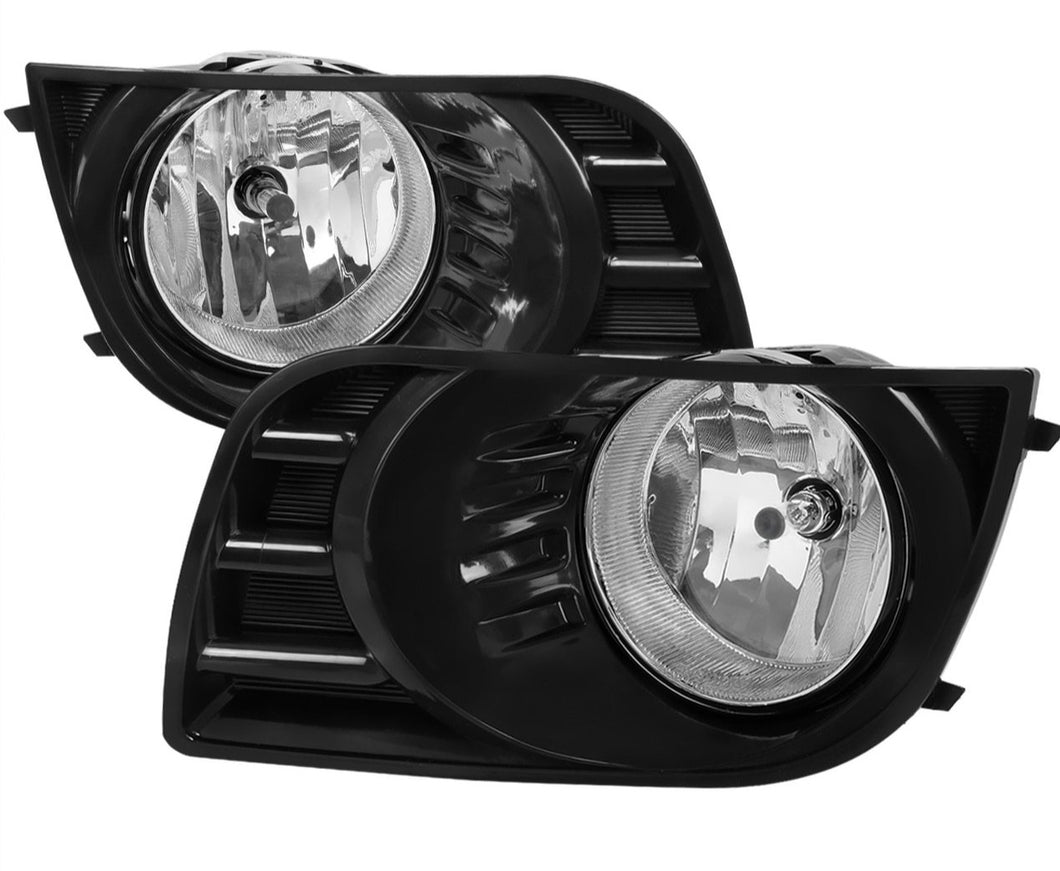 77.00 Spec-D OEM Fog Lights Toyota Sequoia (2008-2017) Chrome Housing - Clear Lens - Redline360