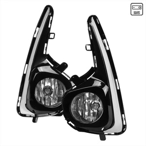 65.00 Spec-D OEM Fog Lights Toyota Yaris Hatchback (2018-2019) Chrome Housing - Clear - Redline360