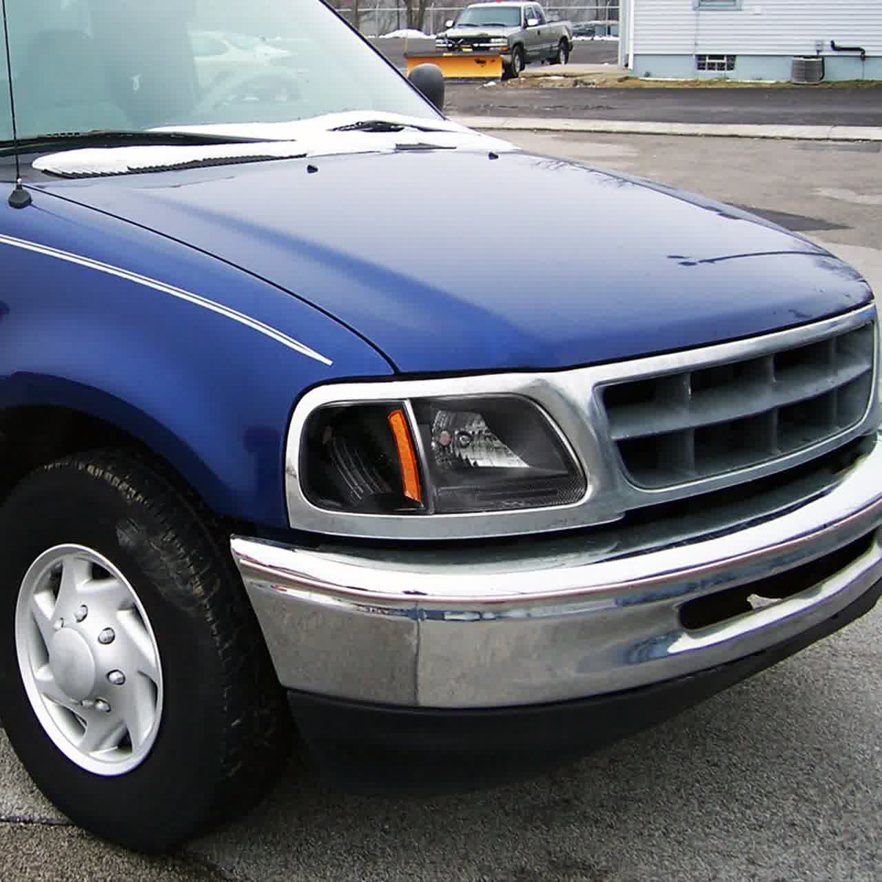 Smoke Black LED Headlight & Corner Light Set For Ford F150 F250 Expedition 97-04