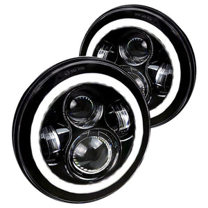 99.00 Spec-D Projector Headlights Miata NA/NB (7" Pop Up Round) Black or Chrome - Redline360