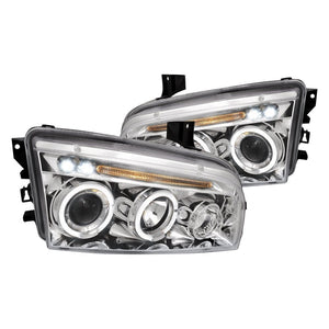 Spec-D Projector Headlights Dodge Charger (05-10) LED Halo - Black or Spec-D Projector Headlights Dodge Charger (05-10) LED Halo - Black or