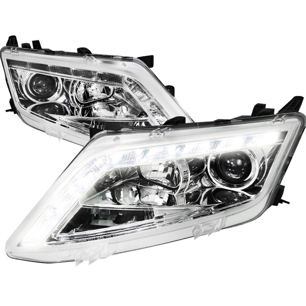 244.95 Spec-D Projector Headlights Ford Fusion (2010-2011-2012) w/ LED DRL Black, Tinted or Chrome - Redline360