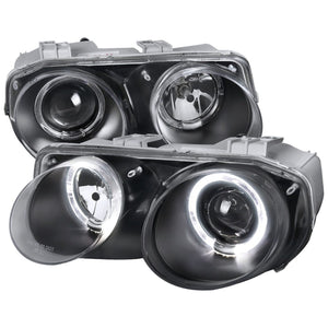 119.95 Spec-D Projector Headlights Acura Integra (1994-2001) Black w/ Halo - Redline360