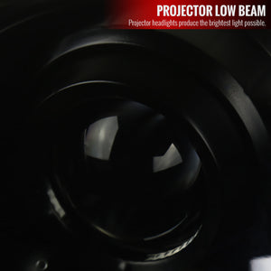 199.95 Spec-D Projector Headlights Honda Prelude (97-01) w/ LED Strip - Black / Tinted - Redline360
