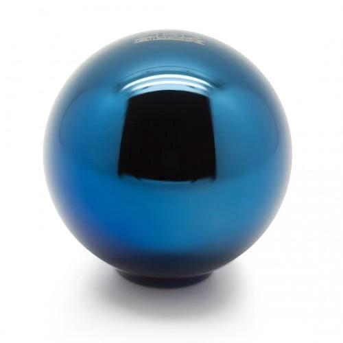 54.00 BLOX Billet Shift Knob Spherical 490 Limited Series (12x1.25) Platinum / Neo Chrome / Electric Blue - Redline360