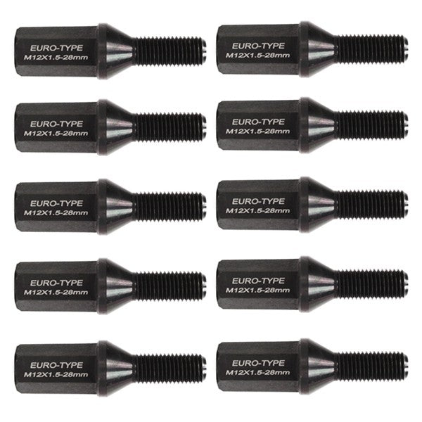 Godspeed Euro Lug Bolts (28mm Thread - 40mm Long - 10 Piece - Taper Co