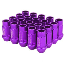 Load image into Gallery viewer, Godspeed Type-3 Lug Nuts (50mm - 20 Piece - Aluminum - Open End) M12x1.5 - Purple Alternate Image