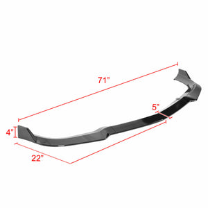 119.95 Spec-D Lower Front Bumper Lip Dodge Charger SRT8 (2011-2014) Black - Redline360