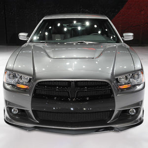 119.95 Spec-D Lower Front Bumper Lip Dodge Charger SRT8 (2011-2014) Black - Redline360