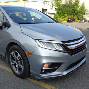 159.95 Spec-D Front Bumper Lip Honda Odyssey (2018-2020) 3 Piece Black - Redline360