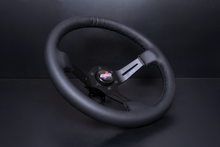 Load image into Gallery viewer, 154.95 DND Leather Race Steering Wheel (75mm Deep, 350mm, 6 bolt) Various Colors - Redline360 Alternate Image