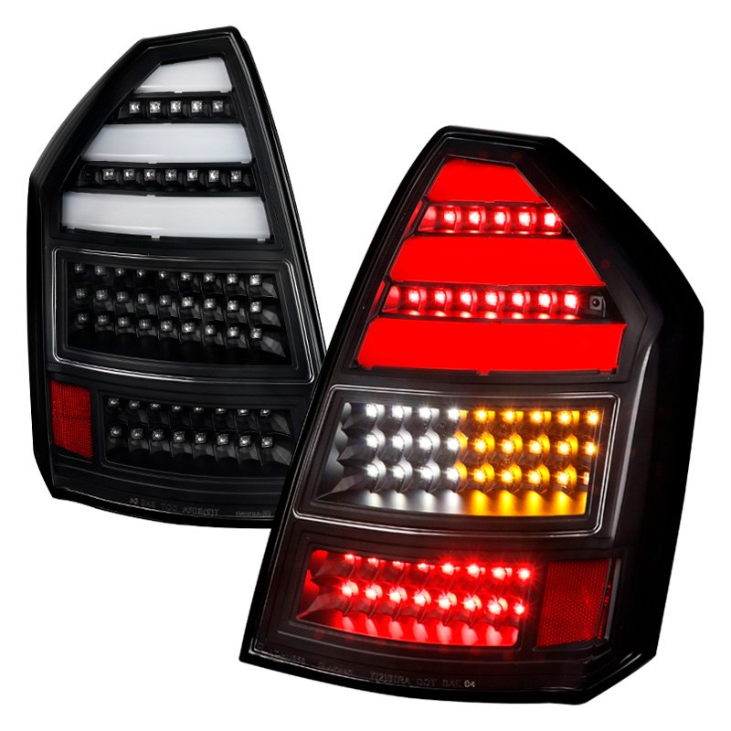 thumbnail image 2 of OEMASSIVE Smoked LED Tail Lights For 2005-2007 Chrysler 300C SRT | Chrome Housing 2 of 4