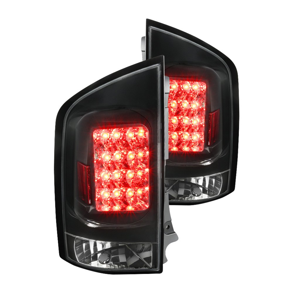 Spec D Tail Lights Nissan Armada 2005 2015 LED Red Black