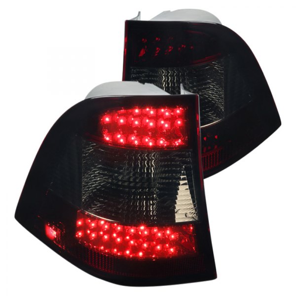 155.00 Spec-D LED Tail Lights Mercedes W163 M-Class (98-05) Smoke / Red Smoke / Red Clear Lens - Redline360