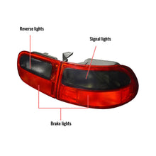 Load image into Gallery viewer, 108.00 Spec-D Tail Lights Honda Civic EG (92-95) Coupe/Sedan/Hatch - Black or Chrome - Redline360 Alternate Image