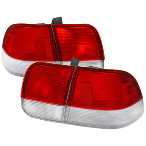 119.95 Spec-D Tail Lights Honda Civic Coupe (96-00) Sedan (96-98) Red Clear or Smoke Lens - Redline360