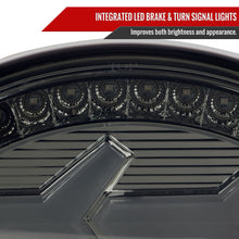 Load image into Gallery viewer, Spec-D Tail Lights Corvette C5 (97-04) Lambo Aventador Style LED - Dark Smoke w/ White LED Bar Alternate Image