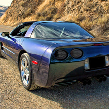 Load image into Gallery viewer, Spec-D Tail Lights Corvette C5 (97-04) Lambo Aventador Style LED - Dark Smoke w/ White LED Bar Alternate Image