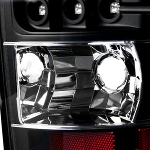 135.00 Spec-D LED Tail Lights GMC Yukon / Yukon XL (2000-2006) Matte Black/Clear Lens - Redline360