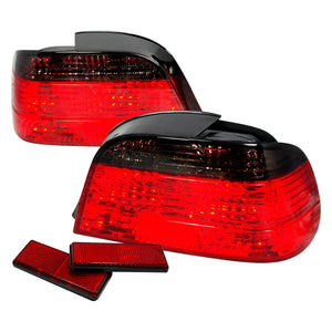 130.00 Spec-D LED Tail Lights BMW E38 7 Series 735i/740i/750i (1995-2001) Red Smoke or Red Clear Lens - Redline360