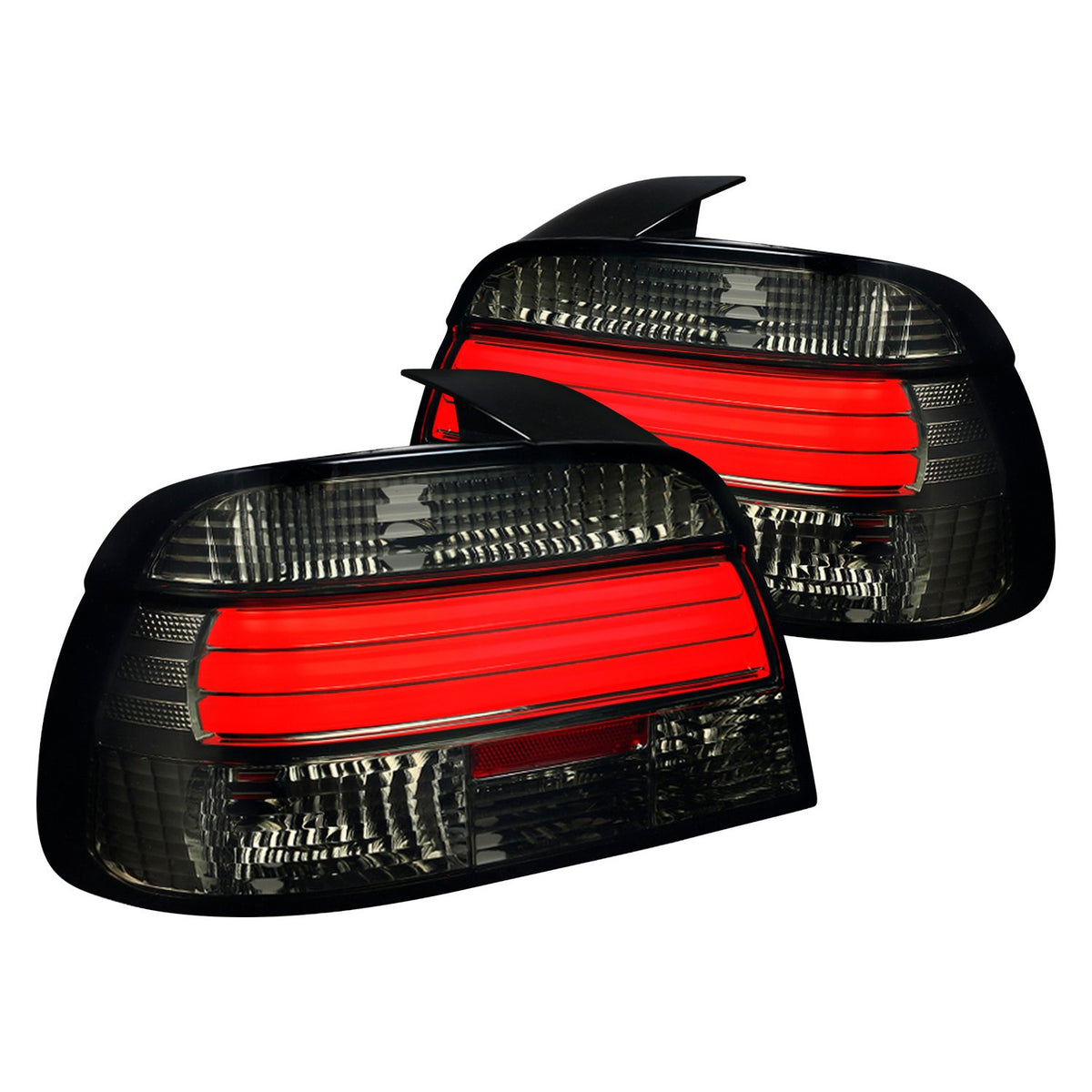 Spec-D LED Tail Lights BMW E39 5 Series Sedan (1997-2000) Red / Clear ...