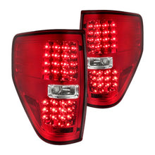 Load image into Gallery viewer, Spec-D LED Tail Lights Ford F150 (2009-2014) Black or Chrome Housing - Chrome/Red Lens Alternate Image