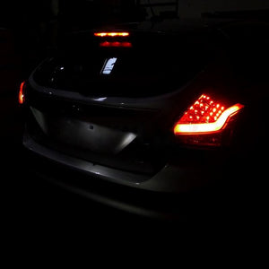 232.00 Spec-D LED Tail Lights Ford Focus Hatchback (2012-2014) Smoke or Red Lens - Redline360