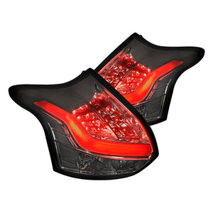 232.00 Spec-D LED Tail Lights Ford Focus Hatchback (2012-2014) Smoke or Red Lens - Redline360