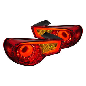 219.95 Spec-D Tail Lights FRS/BRZ (2013-2016) LED Chrome / Red / Black / Smoke - Redline360