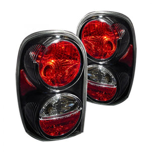 130.00 Spec-D Tail Lights Jeep Liberty (2002-2004) [Altezza Style] Chrome or Black Housing - Redline360