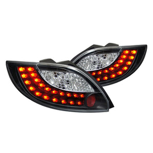 164.95 Spec-D Tail Lights Mazda 2 [LED] (2011-2012) Black or Chrome - Redline360