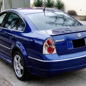99.99 Spec-D Replacement Tail Lights VW Passat Sedan (2001-2005) Altezza Chrome/Clear - Redline360