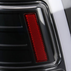 Spec-D Full LED Tail Lights Ram 1500 (09-18) 2500 3500 (10-18) w/ LED Light Bar - Black