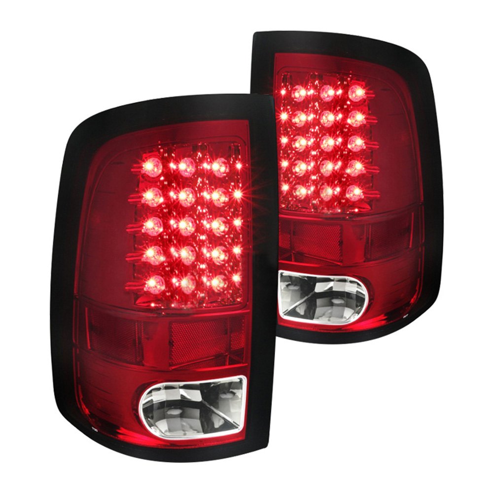 159.95 Spec-D LED Tail Lights Dodge Ram (2009-2017) Black / Chrome / Red / Gloss - Redline360