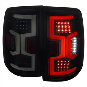 Spec-D Tail Lights Ram 2500 3500 (19-22) Sequential w/ LED Light Bar - Black / Tinted