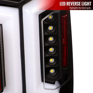 Spec-D Tail Lights Ram 2500 3500 (19-22) Sequential w/ LED Light Bar - Black / Tinted