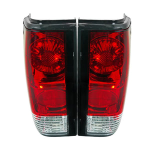 65.00 Spec-D Tail Lights Chevy S10 (82-93) S10 Blazer (83-94) [Altezza Style] Black or Chrome Housing - Redline360