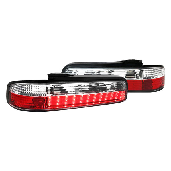 Spec-D Tail Lights Nissan 240SX S13 Coupe (89-94) JDM Kouki Style or Red LED