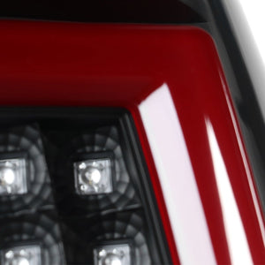 179.95 Spec-D LED Tail Lights Silverado (03-06) C-Bar Black / Smoke / Red - Redline360