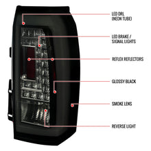 Load image into Gallery viewer, 255.00 Spec-D Tail Lights Chevy Tahoe/Suburban LS LT LTZ (2015-2020) LED  - Chrome or Black - Redline360 Alternate Image